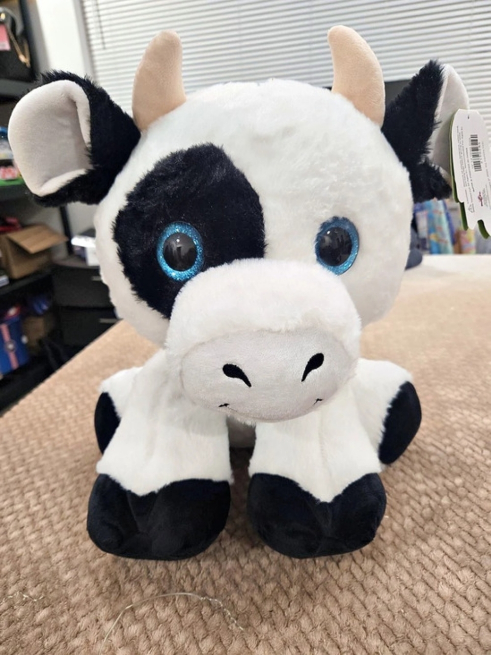 Toy Factory Lil' Ones Cow Butters Cow Plush White & Black NWT